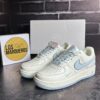 Nike Air Force 1 07 Low Keep Fresh Beige Blue Silver - Image 3