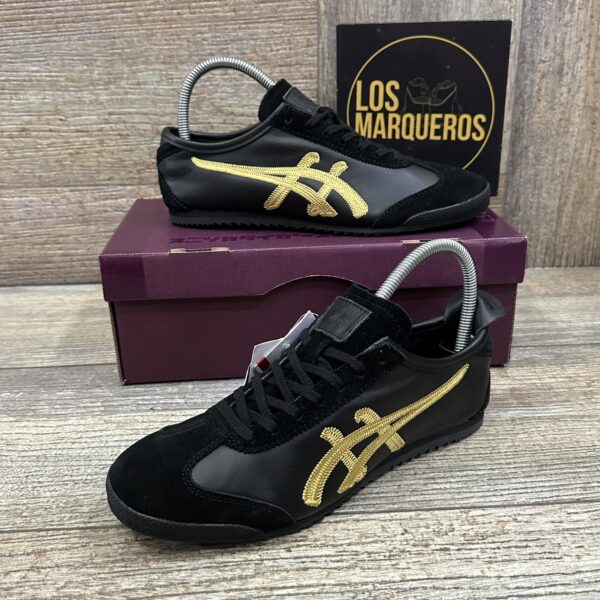 Onitsuka Tiger Mex 66 Negro Dorado